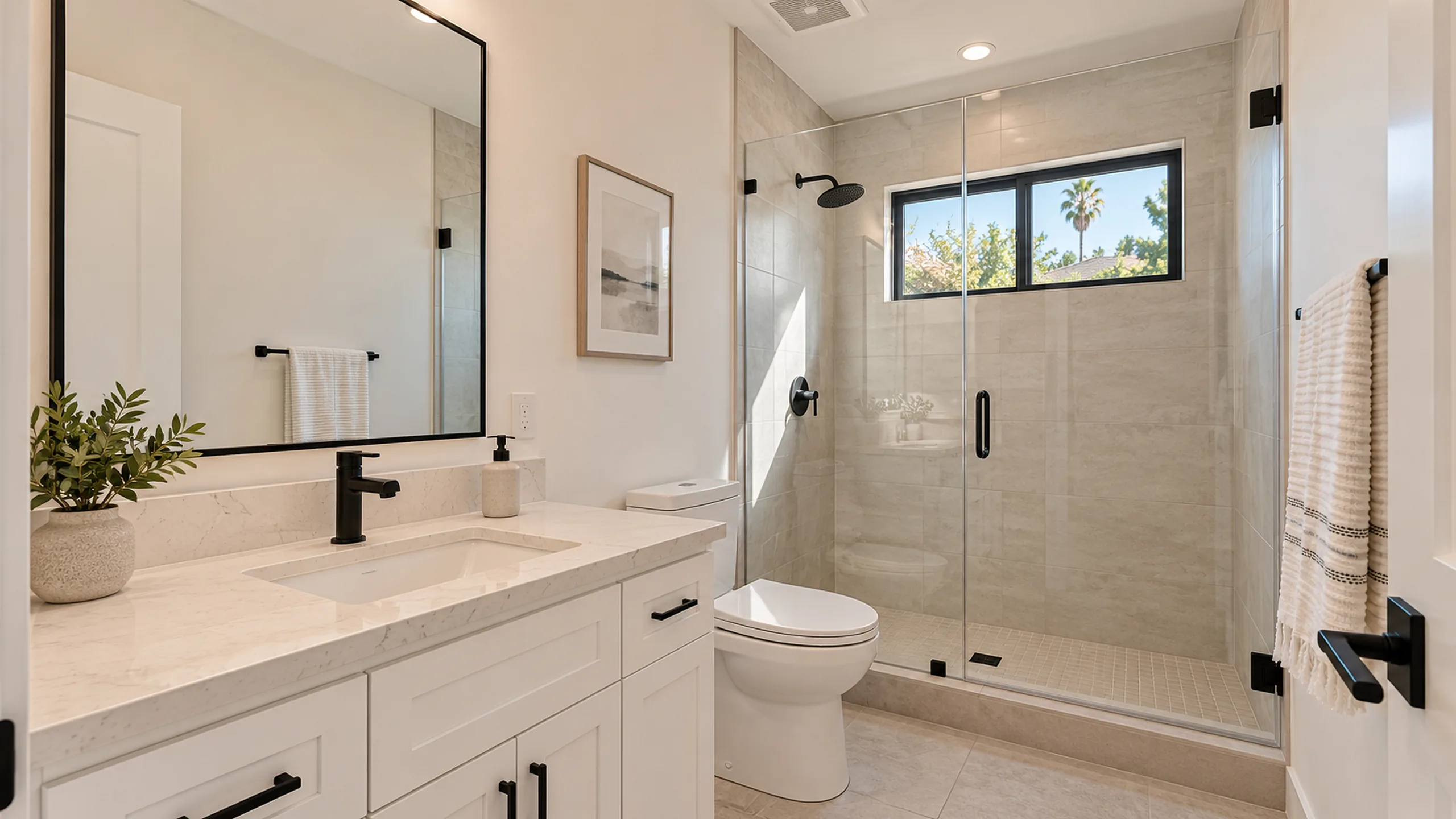 Bathroom inside the Sherman Oaks ADU